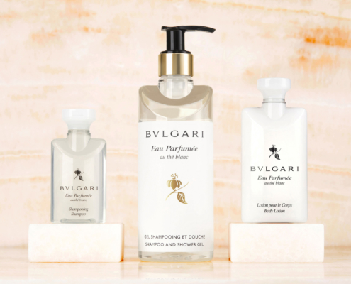 100% gerecycleerde - 100% recycleerbare Bvlgari flessen